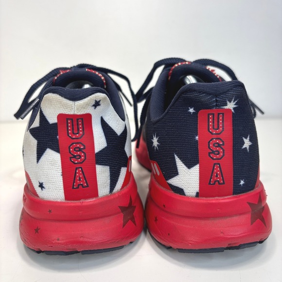 Brooks Launch 8 Running Shoes Stars Stripes Patriotic Red White Blue Size 9 - Picture 8 of 12
